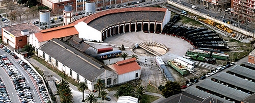 Vista aèria del Museu del Ferrocarril