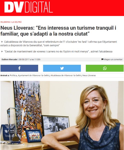 Entrevista al Diari de Vilanova